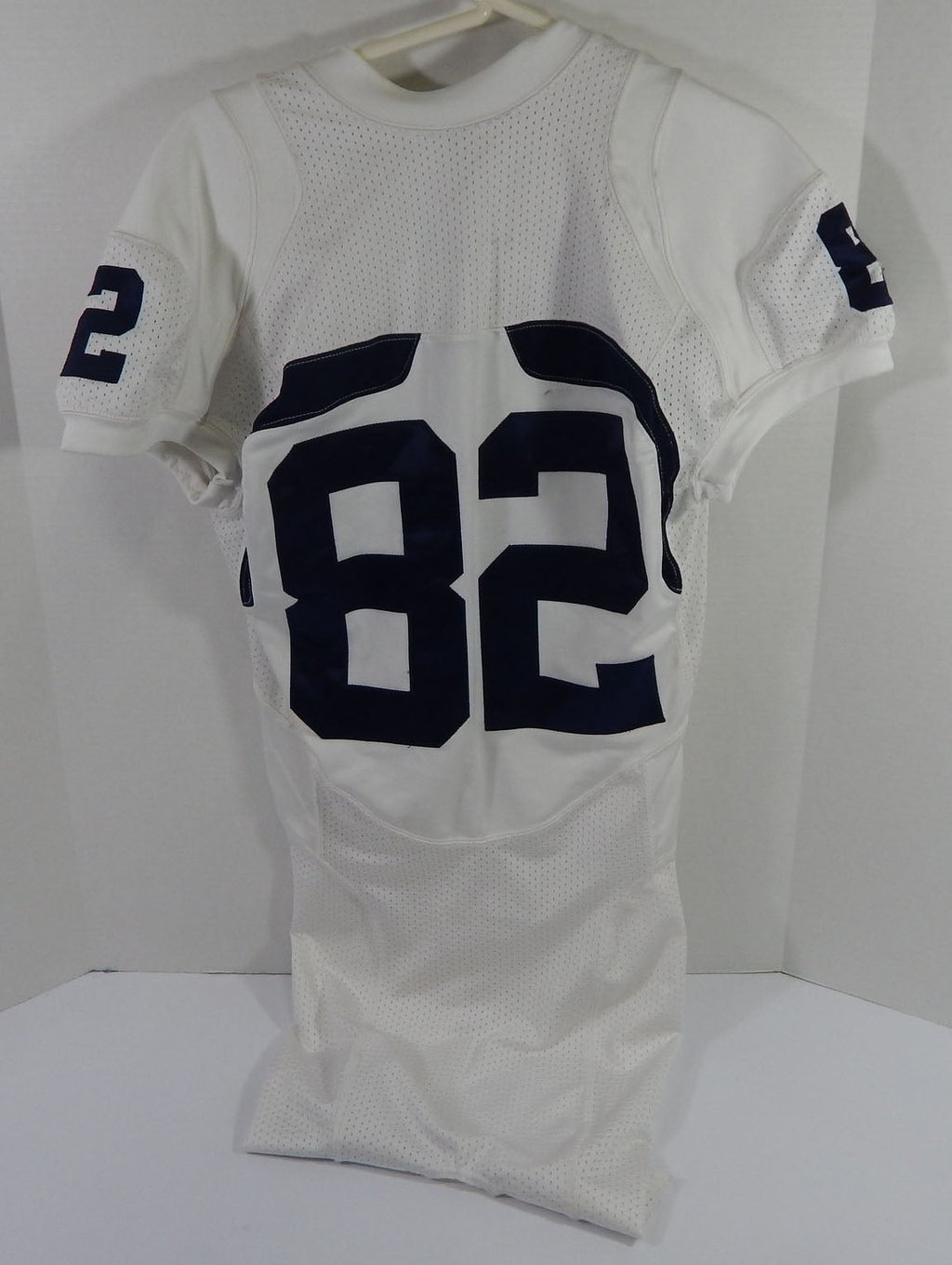 2000s Texas Christian TCU Horned Frogs #82 Game Used White Jersey NP Rem M 19 - DP59119