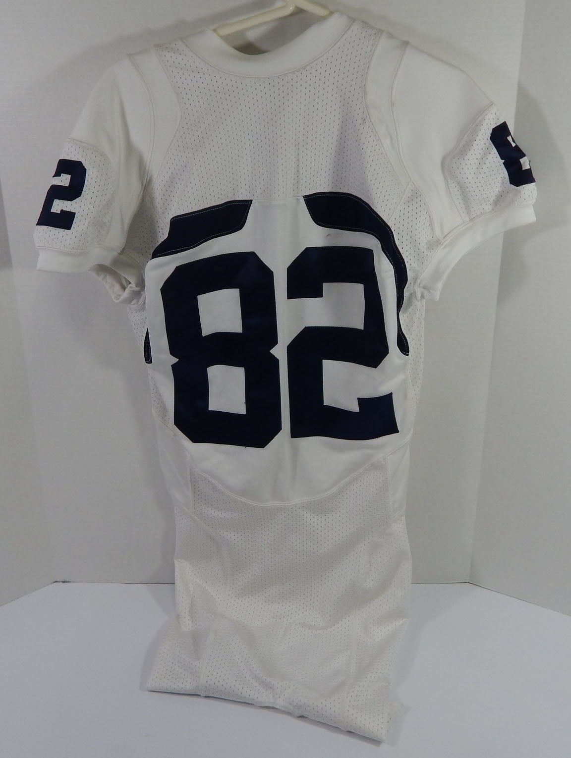 2000s Texas Christian TCU Horned Frogs #82 Game Used White Jersey NP Rem M 19 - DP59119
