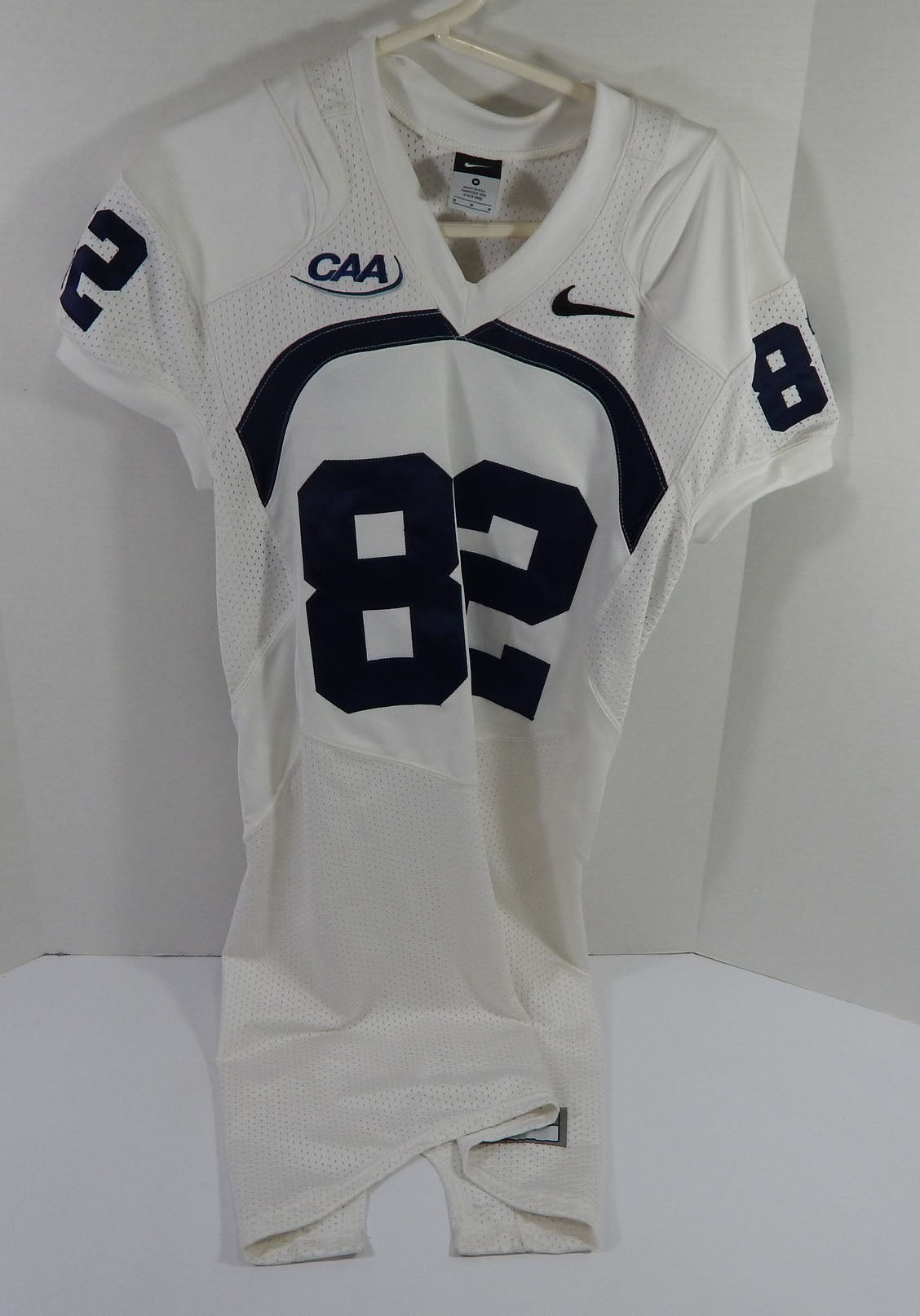 2000s Texas Christian TCU Horned Frogs #82 Game Used White Jersey NP Rem M 19 - DP59119