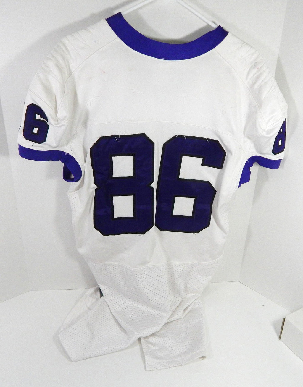2000s Texas Christian TCU Horned Frogs #86 Game Used White Jersey NP R XL 8812 - DP58812