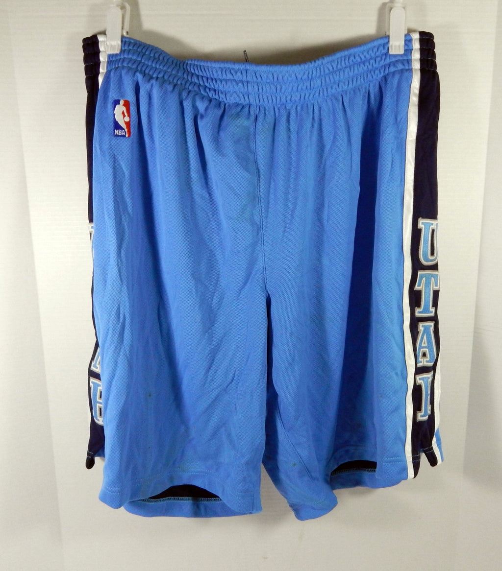 2000s Utah Jazz Game Issued Blue Shorts 46 DP59478 - DP59478