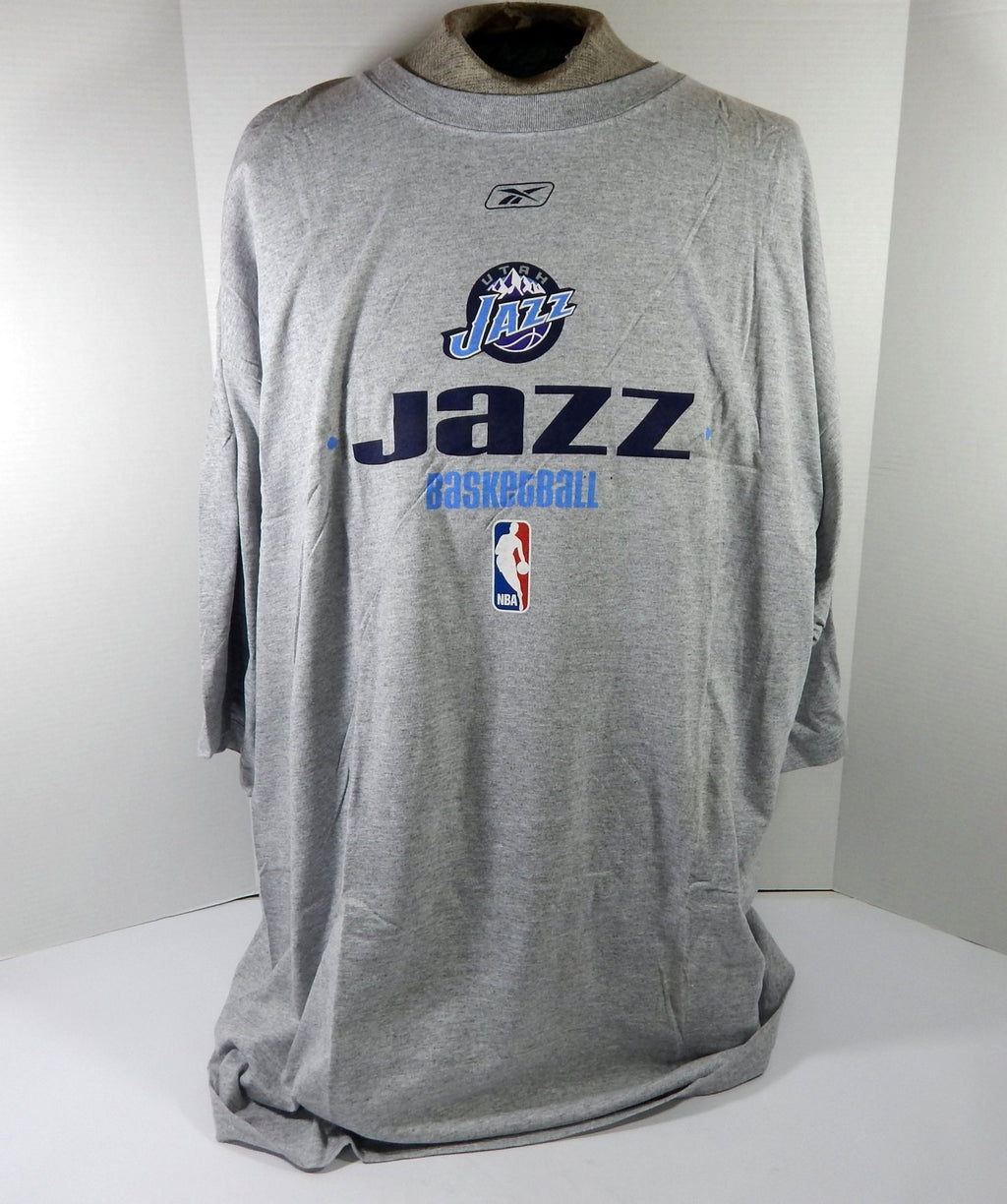 2000s Utah Jazz Team Issued Grey Training Shirt 3XL DP59471 - DP59471