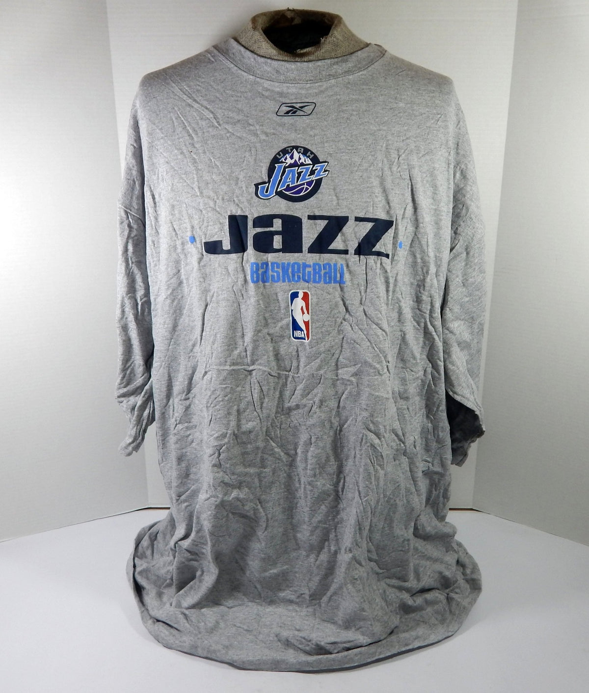 2000s Utah Jazz Team Issued Grey Training Shirt 3XL DP59495 - DP59495