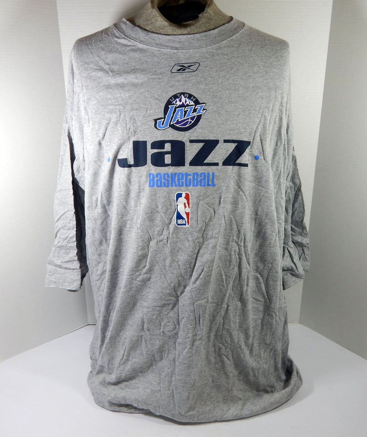 2000s Utah Jazz Team Issued Grey Training Shirt 3XL DP59500 - DP59500