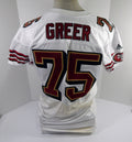 2001 San Francisco 49ers Greer #75 Game Issued White Jersey 48 DP57978 - DP57978