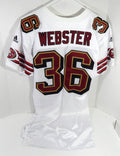 2001 San Francisco 49ers Jason Webster #36 Game Issued White Jersey 42 DP58906 - DP58906