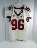 2002-10 Florida State Seminoles FSU #96 Game Used White Jersey NP Rem DP31256 - DP31256