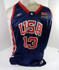 2003-04 Team USA Basketball #13 Game Issued Navy Jersey 24 DP57947 - DP57947