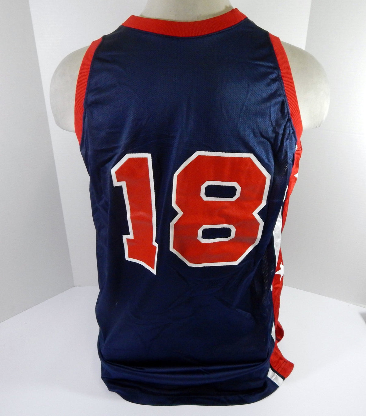 2003-04 Team USA Basketball #18 Game Issued Navy Jersey 20 DP55780 - DP55780