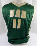 2003-04 UAB Blazers #11 Game Issued Green Jersey 46 DP59142 - DP59142
