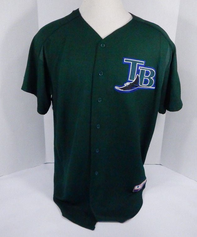 2003-06 Tampa Bay Rays #20 Game Used Green Jersey BP ST Name Plate Removed 80 - DP05080