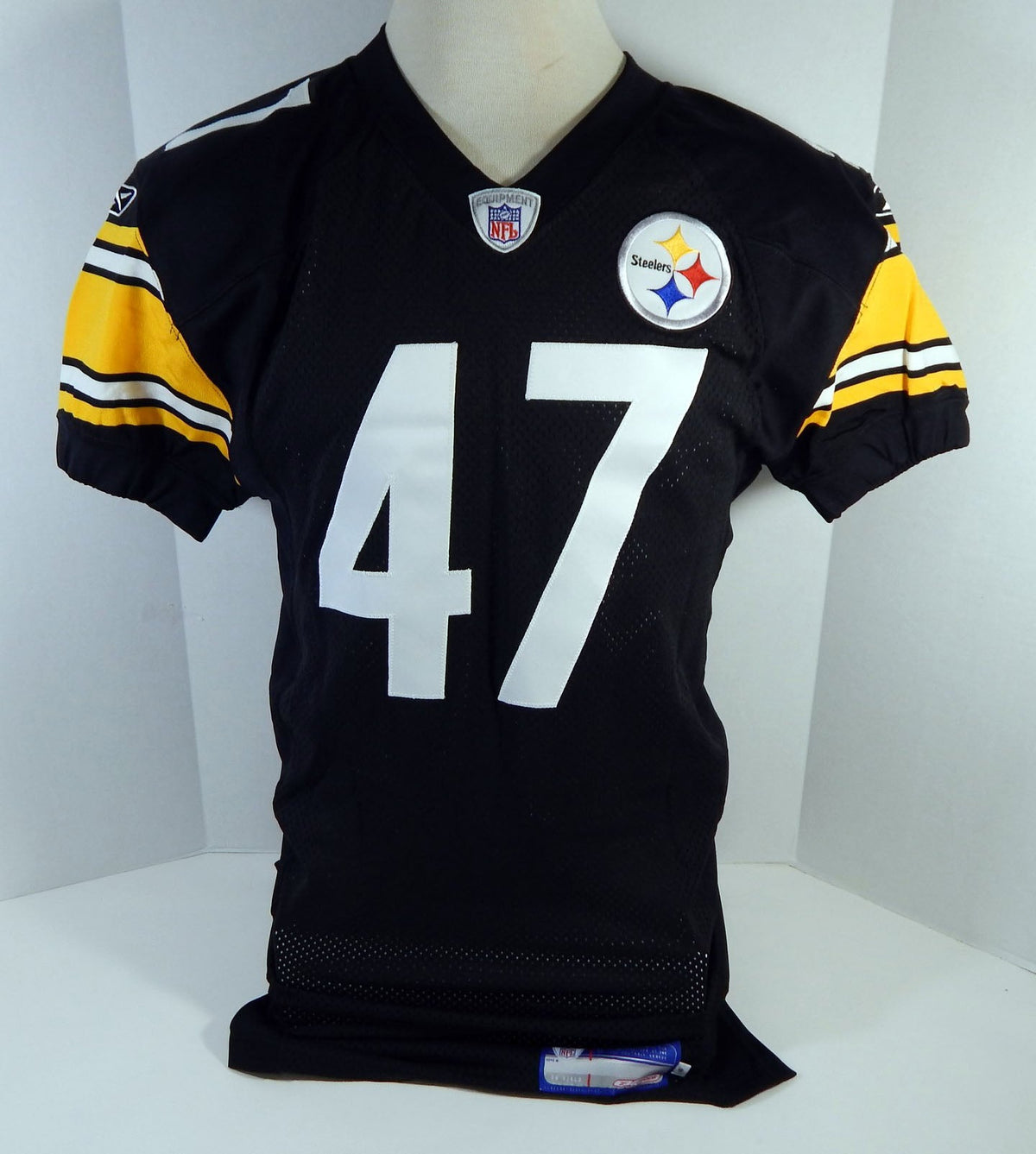 2003 Pittsburgh Steelers Ross #47 Game Issued Black Jersey 46 DP21112 - DP21112