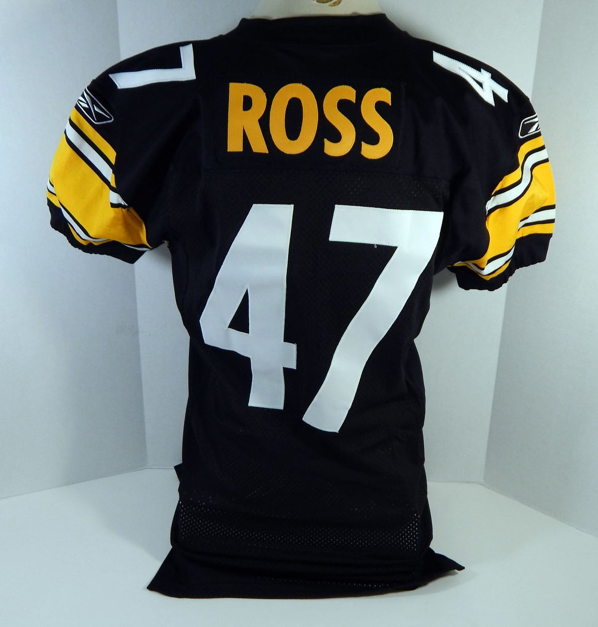 2003 Pittsburgh Steelers Ross #47 Game Issued Black Jersey 46 DP21112 - DP21112