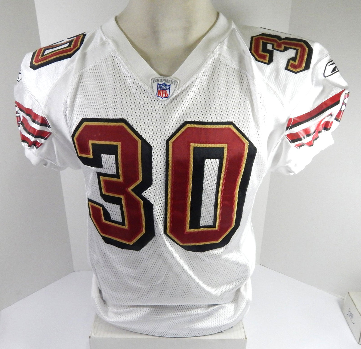 2003 San Francisco 49ers BJ Tucker #30 Game Issued White Jersey 44 DP56807 - DP56807