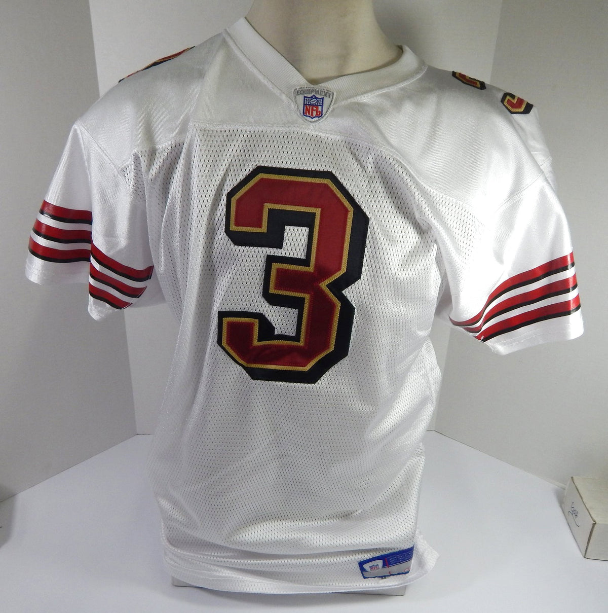 2003 San Francisco 49ers Jeff Chandler #3 Game Issued White Jersey 44 DP56800 - DP56800