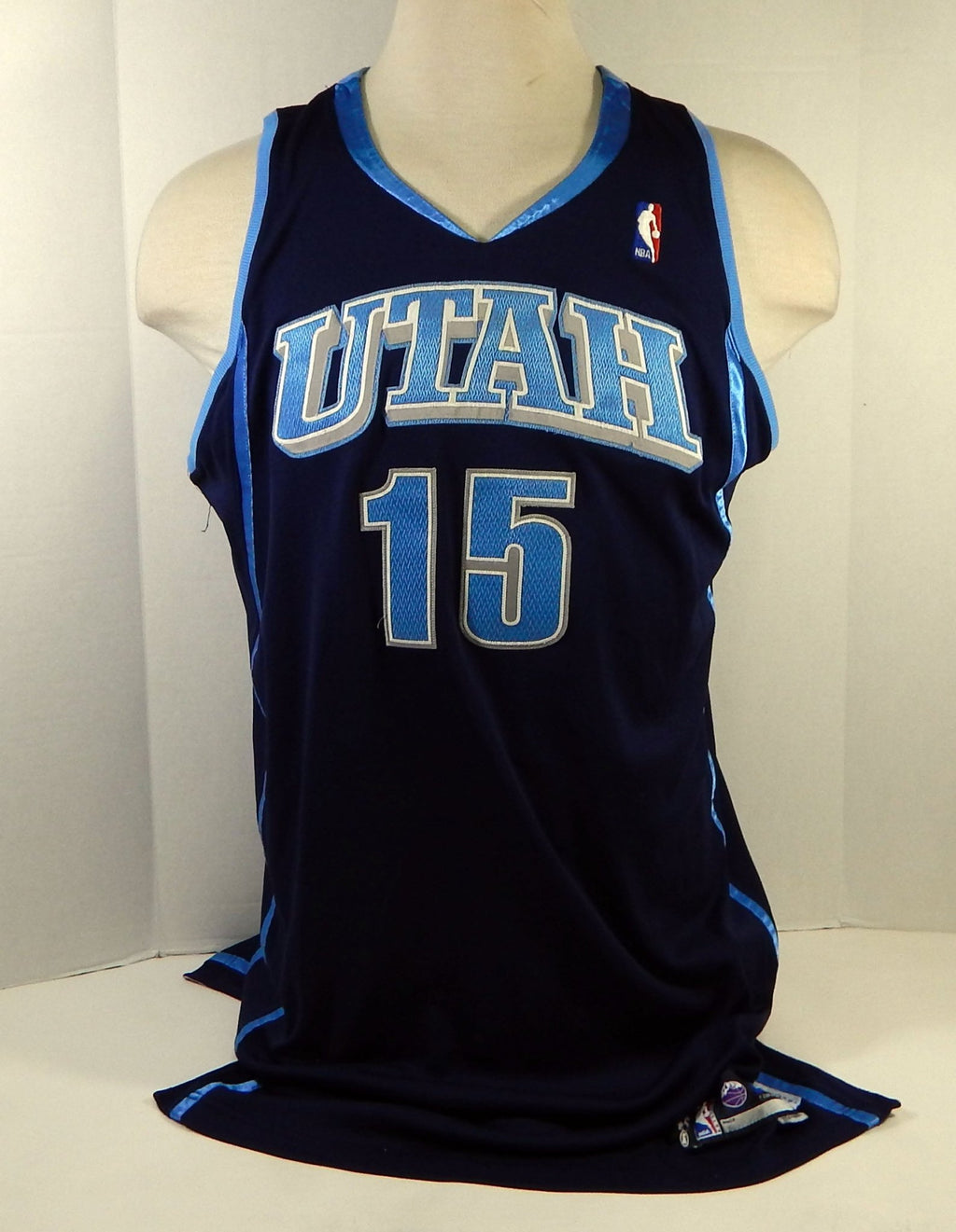2004-05 Utah Jazz Matt Harpring #15 Game Issued Navy Jersey 46 DP15874 - DP15874