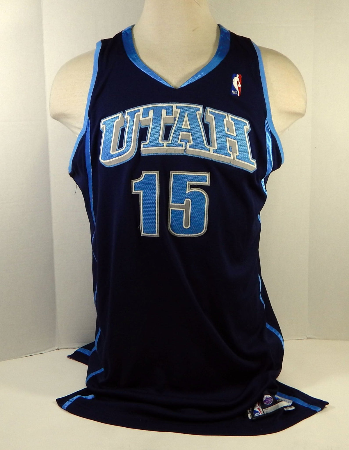 2004-05 Utah Jazz Matt Harpring #15 Game Issued Navy Jersey 46 DP15874 - DP15874