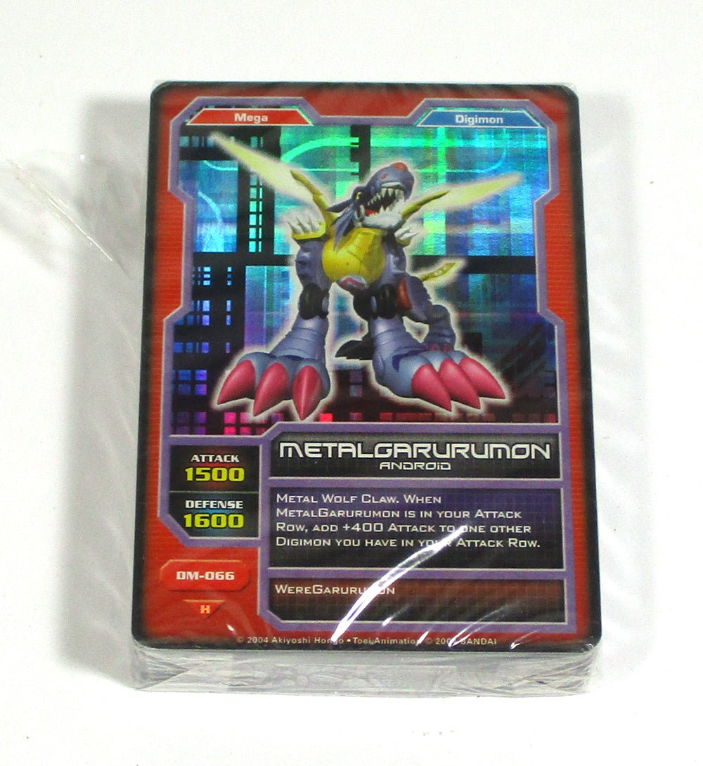 2004 BANDAI Digimon Monsters Card Game Deck (50 Cards) Metalgarurumon on Top - 124145S