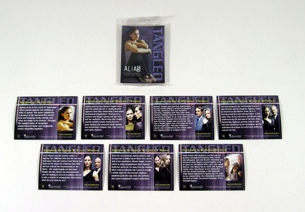 2004 Inkworks Alias Season 3 Tangled Sealed Preview Card Set (7) Cello Pack - 125728S