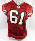 2004 San Francisco 49ers Sam Rayburn #61 Game Issued Red Jersey 48 DP60998 - DP60998