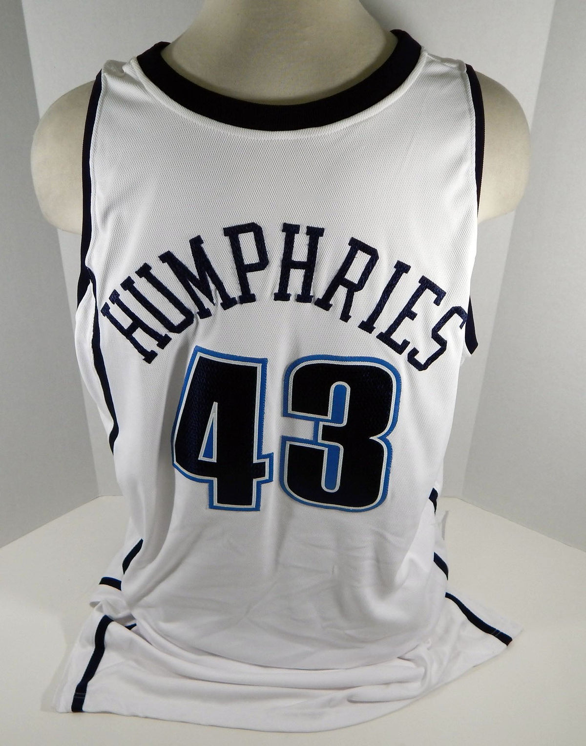 2005-06 Utah Jazz Kris Humphries #43 Game Used White Jersey DP06147 - DP06147