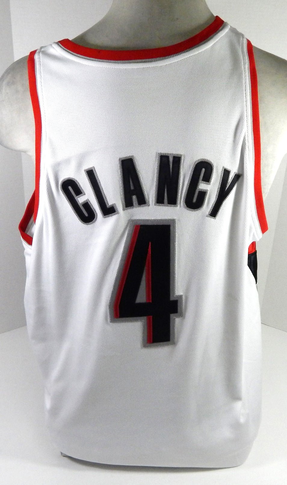2005-2006 Portland Trail Blazers Sam Clancy #4 Game Issued White Jersey 52 94 - DP59694