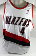 2005-2006 Portland Trail Blazers Sam Clancy #4 Game Issued White Jersey 52 94 - DP59694