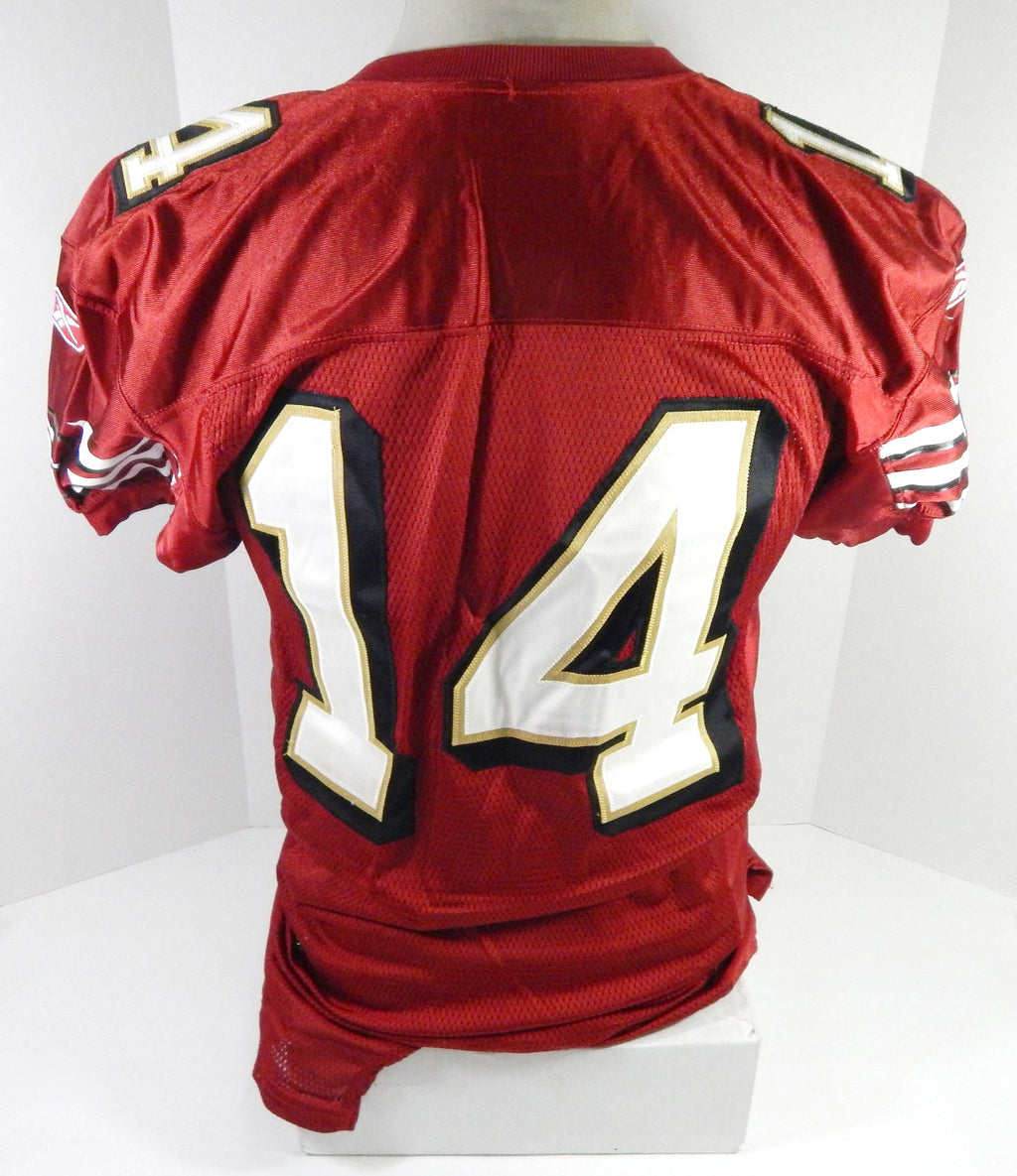 2005 San Francisco 49ers #14 Game Issued Red Jersey 44 DP60973 - DP60973