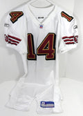 2005 San Francisco 49ers #14 Game Issued White Jersey 44 DP59282 - DP59282