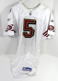 2005 San Francisco 49ers #5 Game Issued White Jersey 42 DP59274 - DP59274
