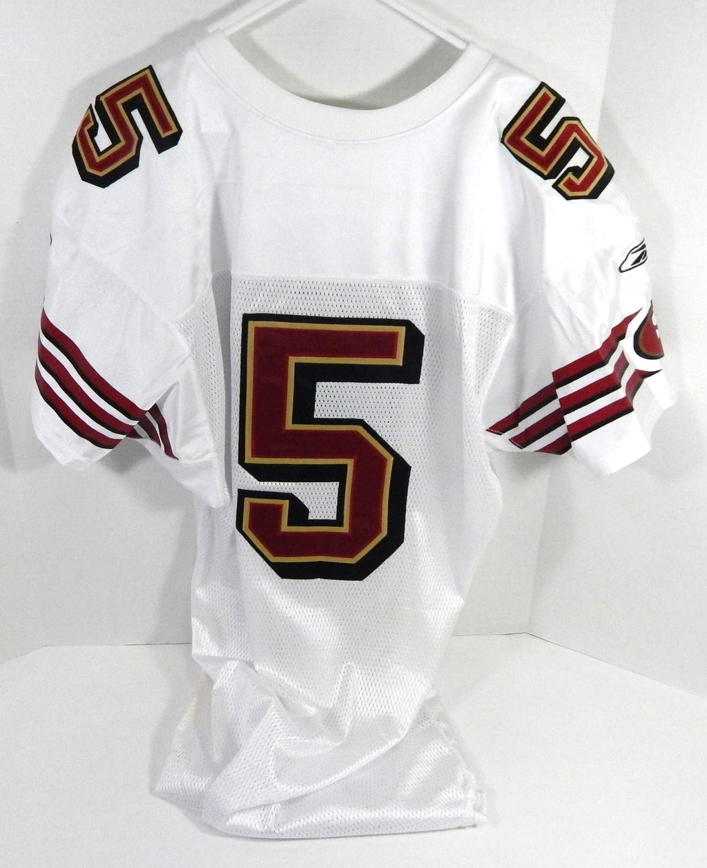 2005 San Francisco 49ers #5 Game Issued White Jersey 42 DP59274 - DP59274
