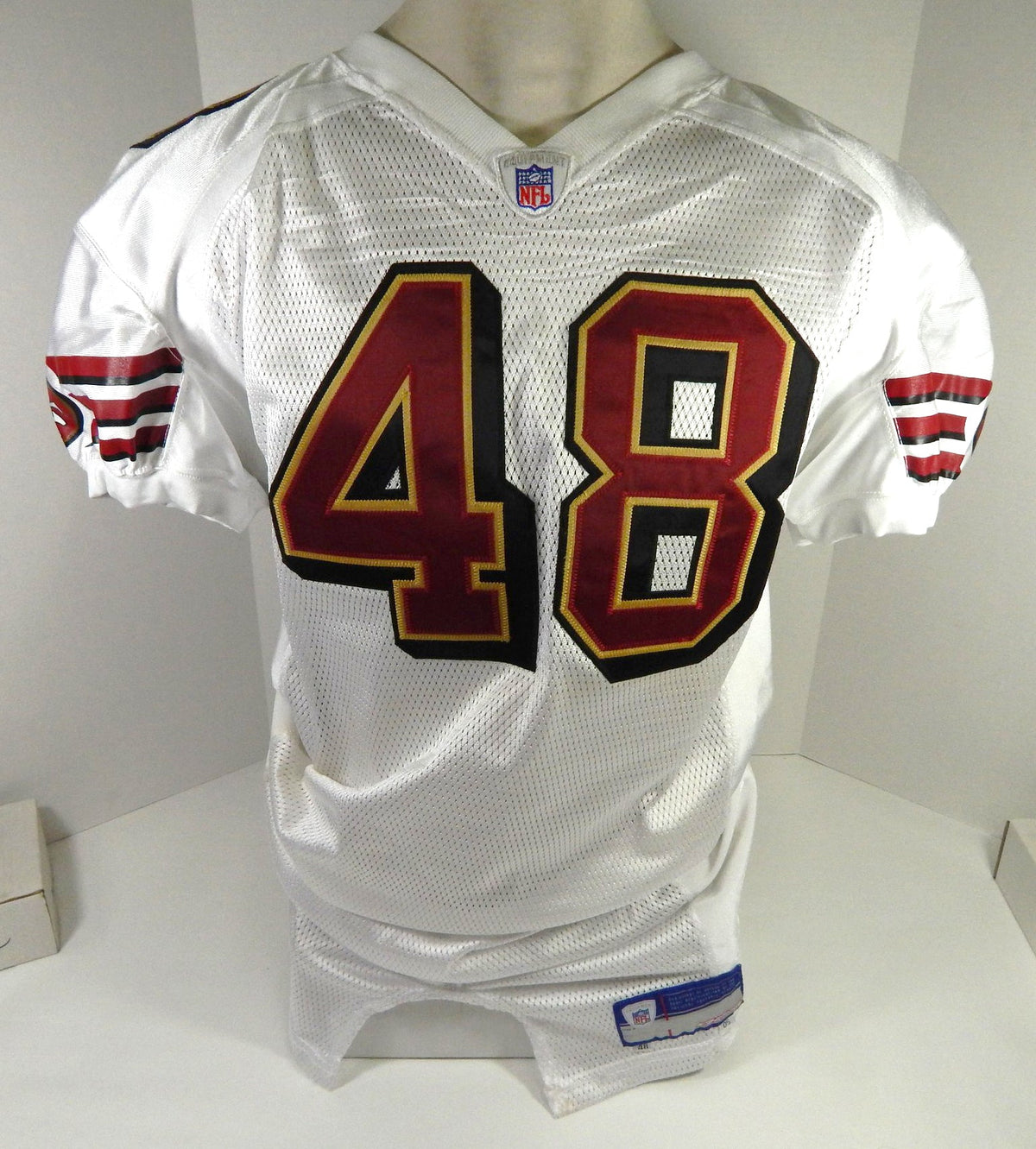 2005 San Francisco 49ers B.Johnson #48 Game Issued White Jersey 48 DP57882 - DP57882
