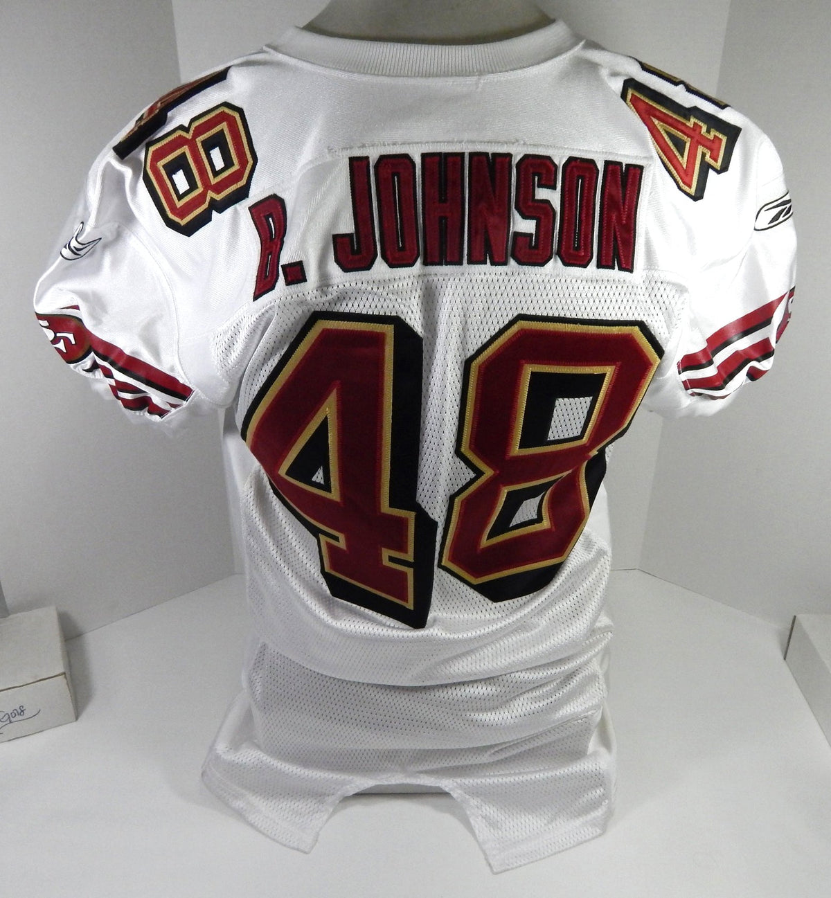 2005 San Francisco 49ers B.Johnson #48 Game Issued White Jersey 48 DP57882 - DP57882