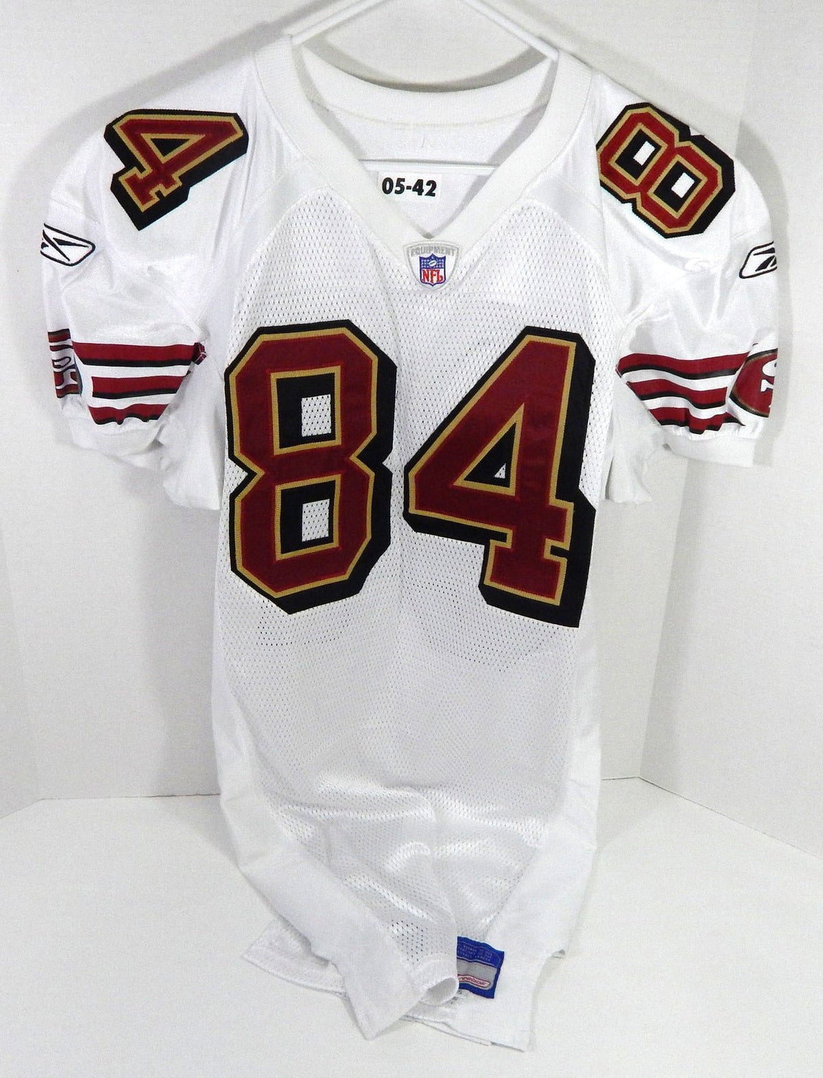 2005 San Francisco 49ers Chad Morton #84 Game Issued White Jersey 42 DP57902 - DP57902