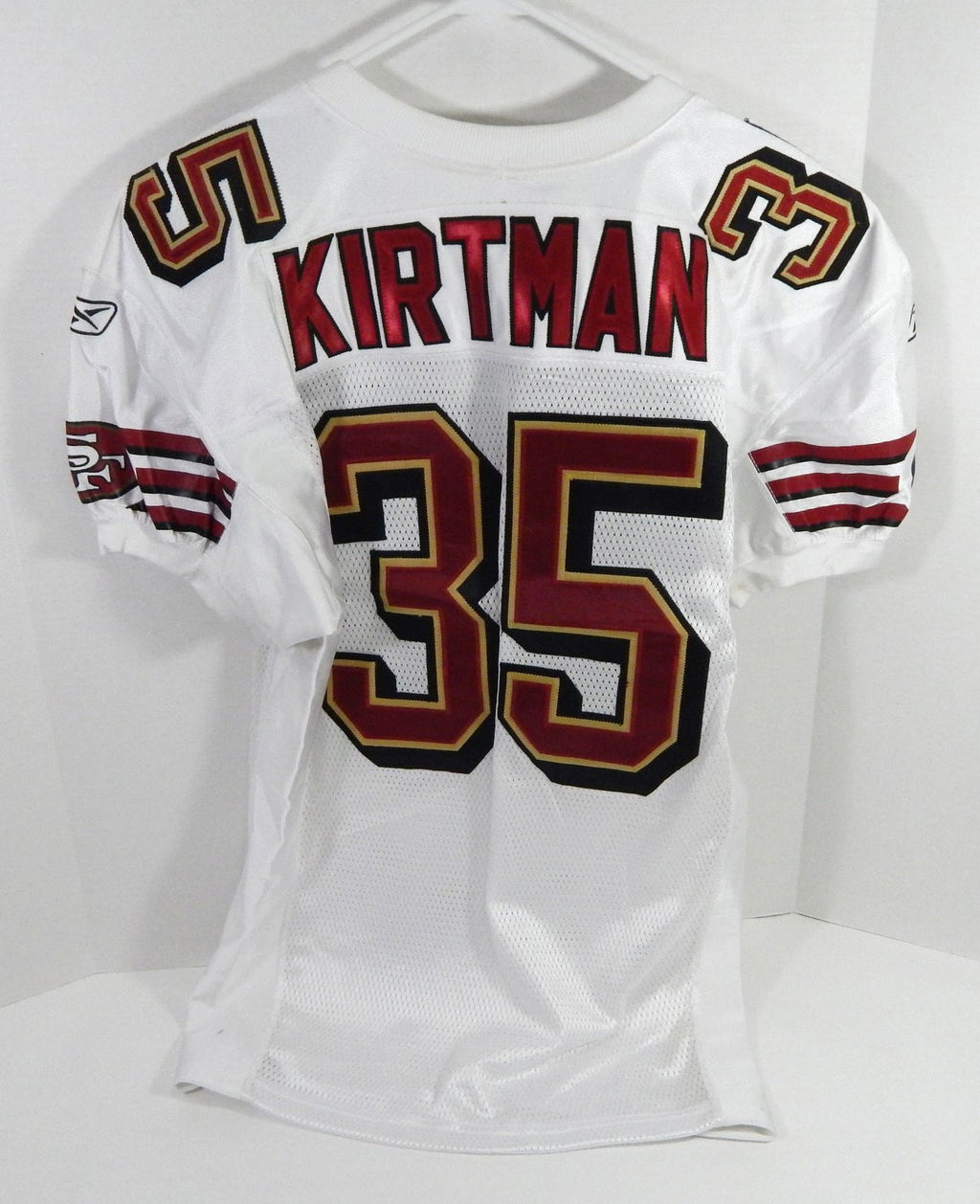 2005 San Francisco 49ers David Kirtman #35 Game Issued White Jersey 44 DP59198 - DP59198