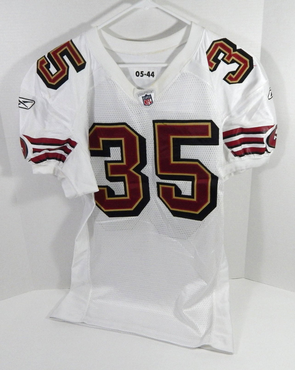 2005 San Francisco 49ers David Kirtman #35 Game Issued White Jersey 44 DP59198 - DP59198