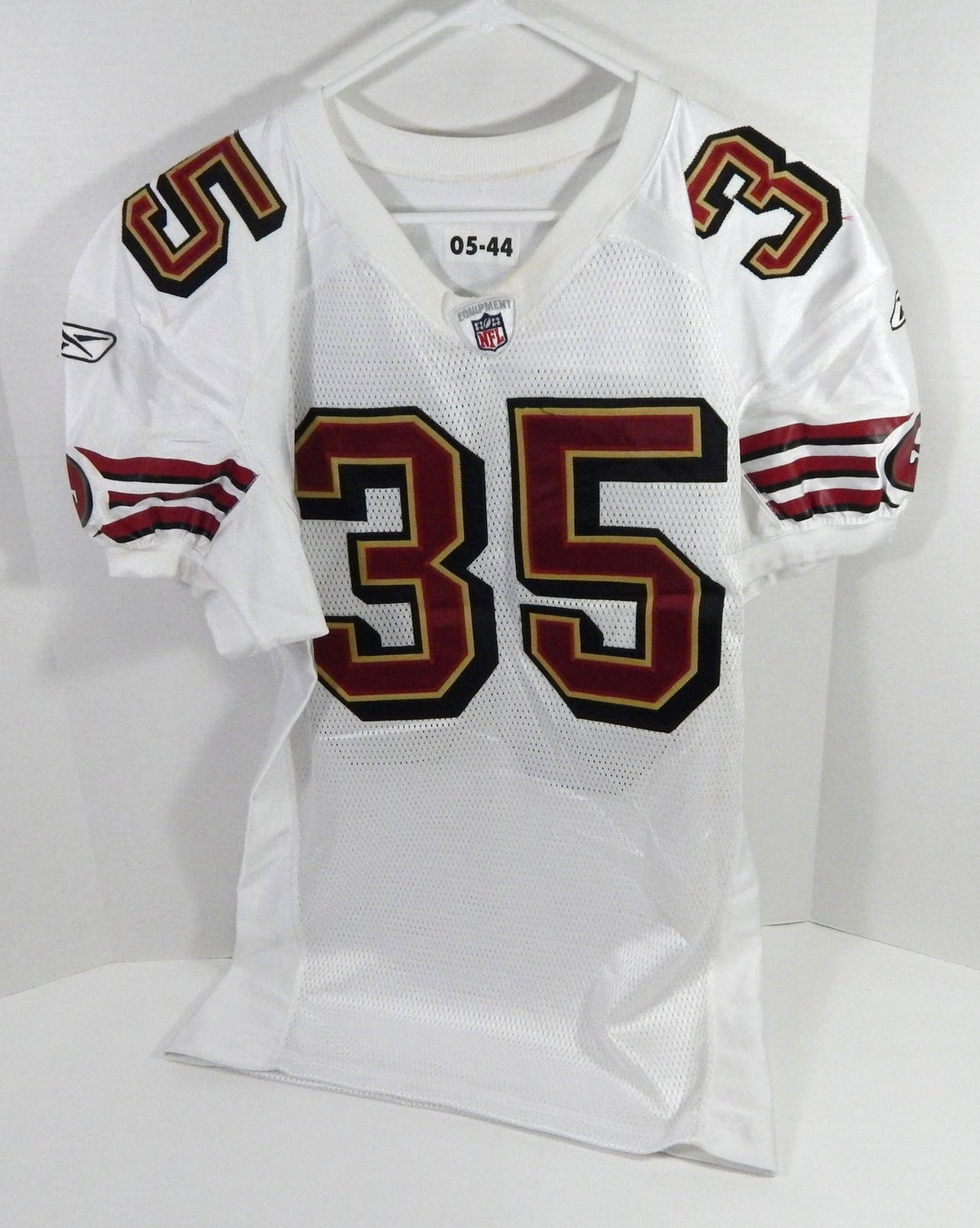 2005 San Francisco 49ers David Kirtman #35 Game Issued White Jersey 44 DP59198 - DP59198