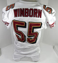 2005 San Francisco 49ers Jamie Winborn #55 Game Issued White Jersey 44 DP57896 - DP57896