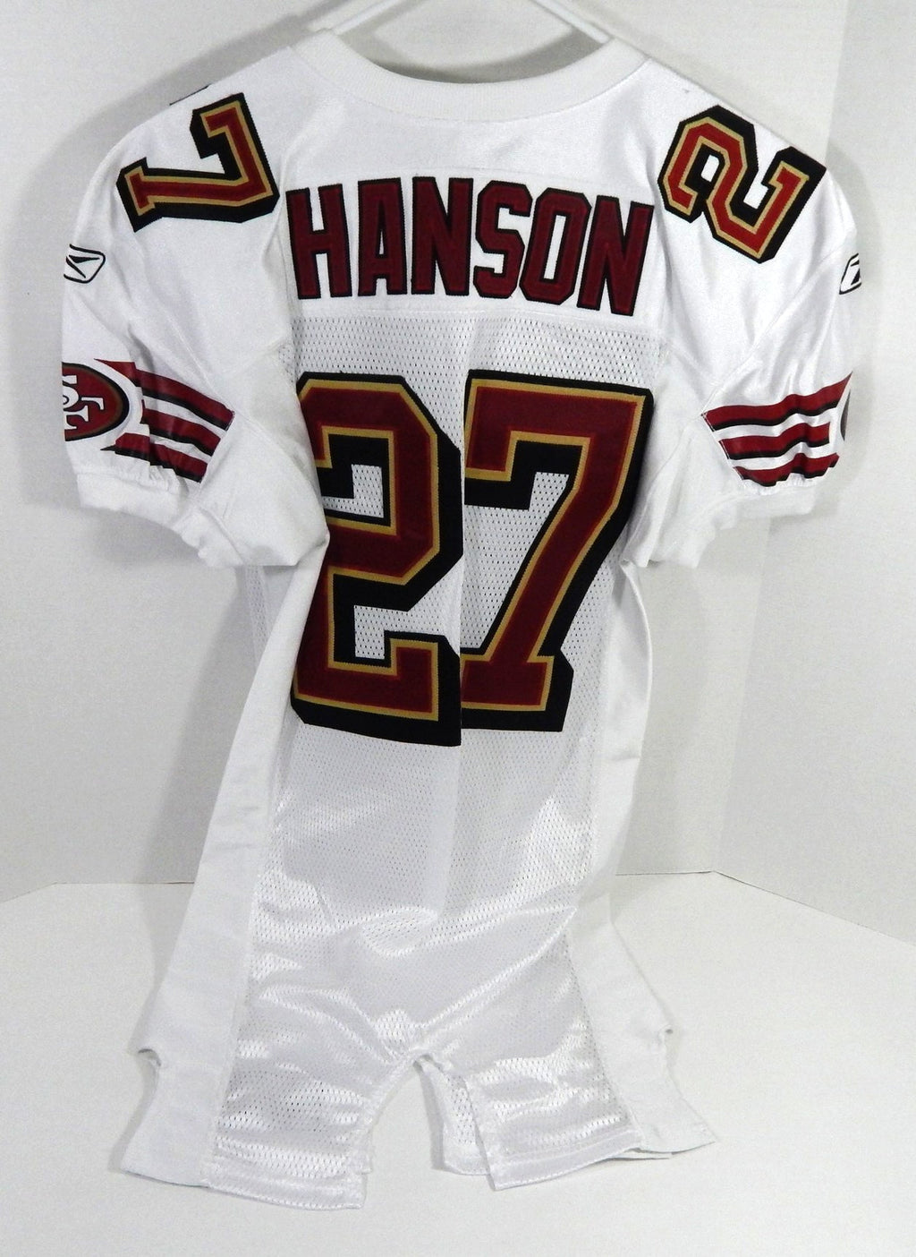 2005 San Francisco 49ers Joselio Hanson #27 Game Issued White Jersey 42 DP59380 - DP59380
