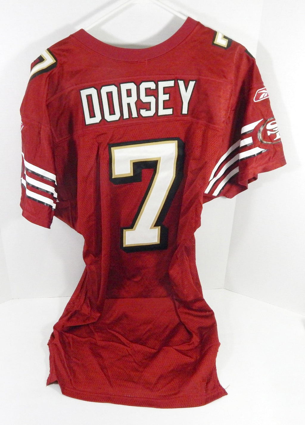 2005 San Francisco 49ers Ken Dorsey #7 Game Issued Red Jersey 42 DP60203 - DP60203