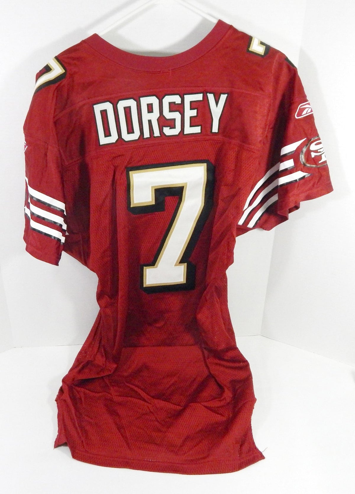 2005 San Francisco 49ers Ken Dorsey #7 Game Issued Red Jersey 42 DP60203 - DP60203