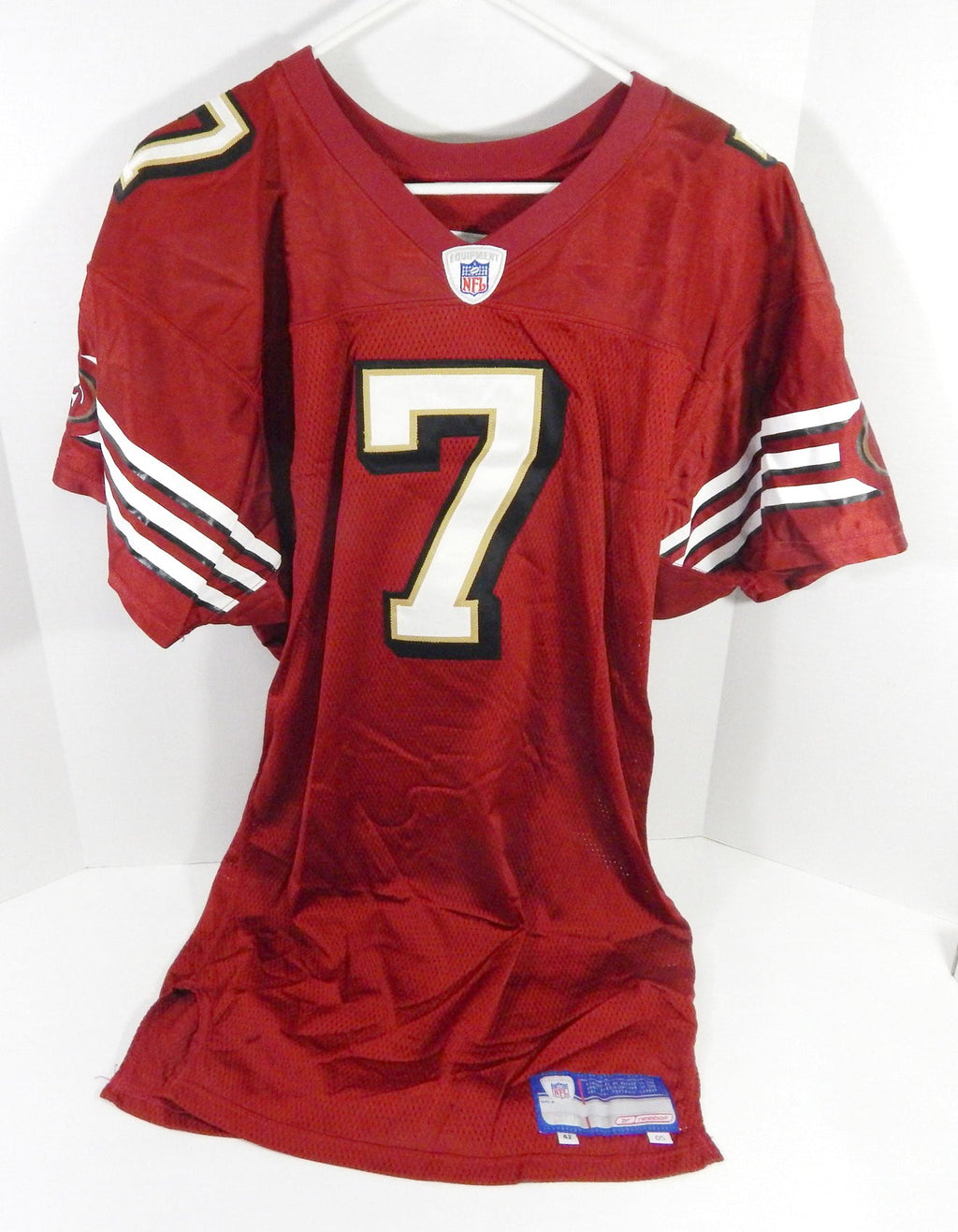 2005 San Francisco 49ers Ken Dorsey #7 Game Issued Red Jersey 42 DP60203 - DP60203