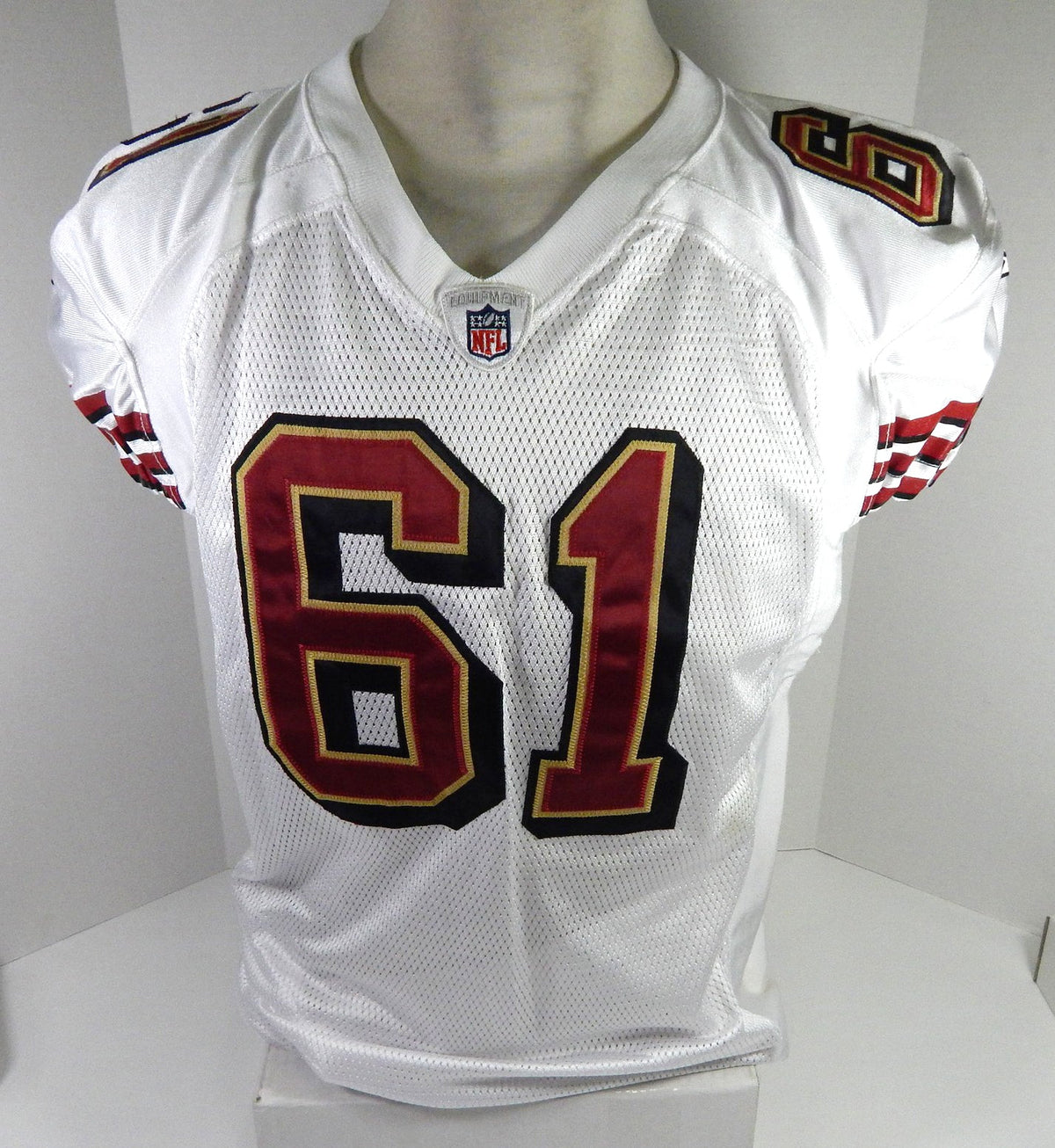 2005 San Francisco 49ers LaJuan Ramsey #61 Game Issued White Jersey 48 DP57893 - DP57893