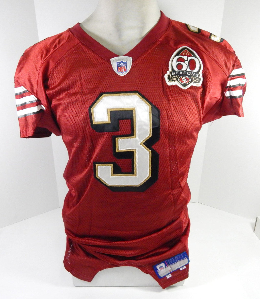 2006 San Francisco 49ers Cody Pickett #3 Game Issued Red Jersey 60 P 44 D87 - DP60987
