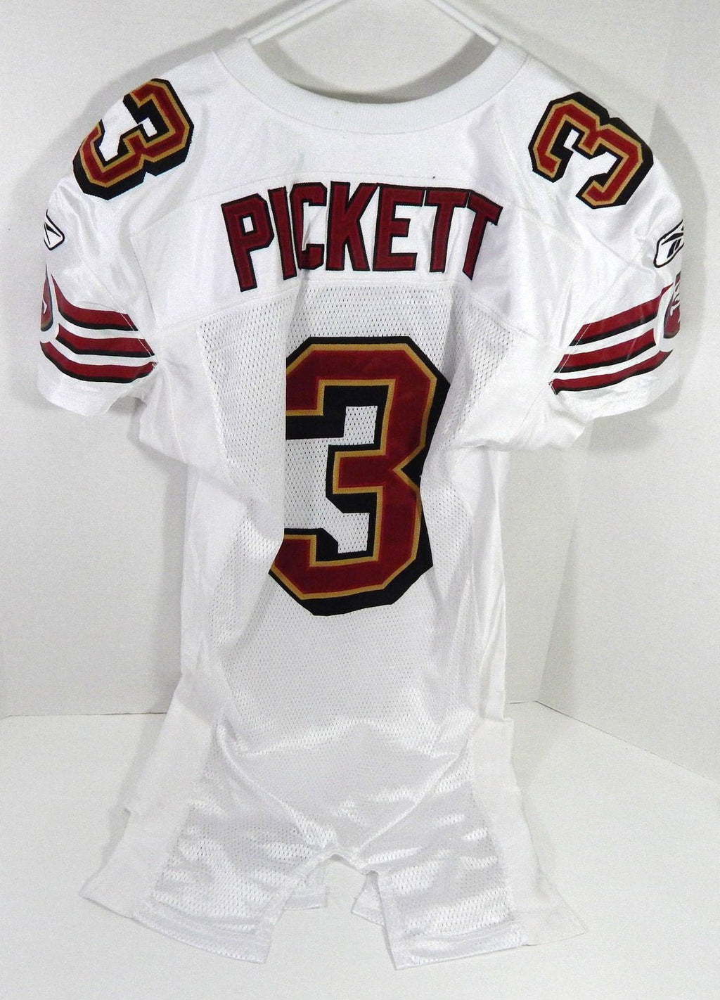 2006 San Francisco 49ers Cody Pickett #3 Game Issued White Jersey 60th Patch 4 - DP57924
