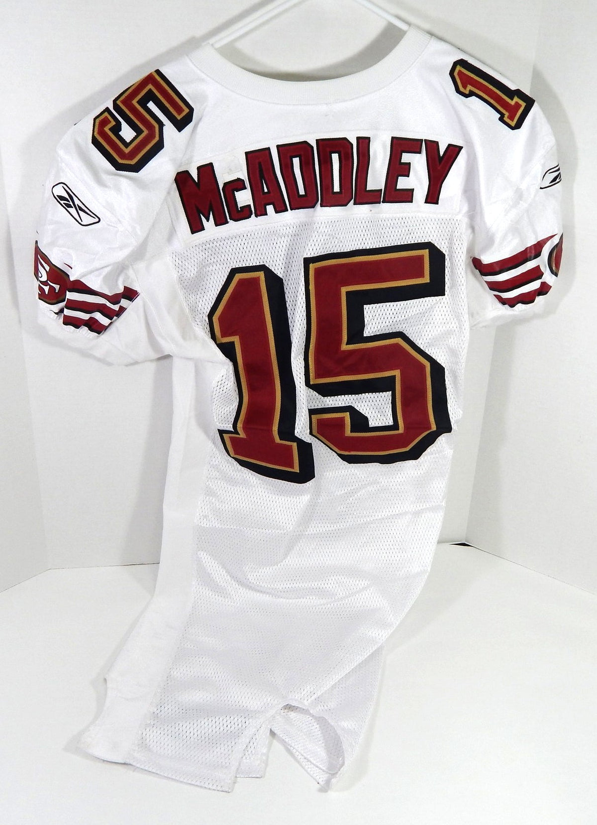 2006 San Francisco 49ers Jason McAddley #15 Game Issued White Jersey 60 Patch 7 - DP57937