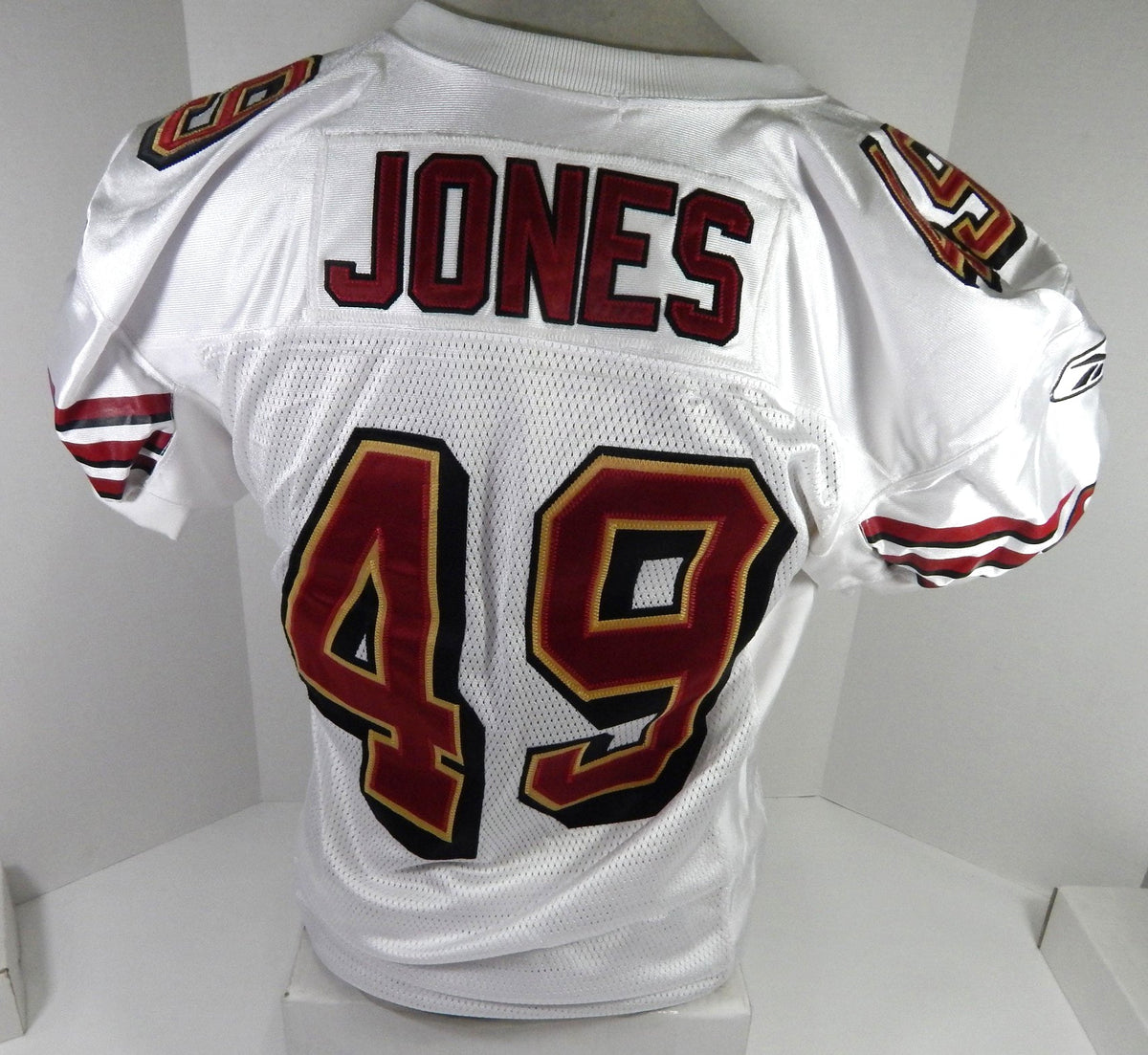 2006 San Francisco 49ers Terry Jones #49 Game Issued White Jersey 60 Patch 46 6 - DP57916