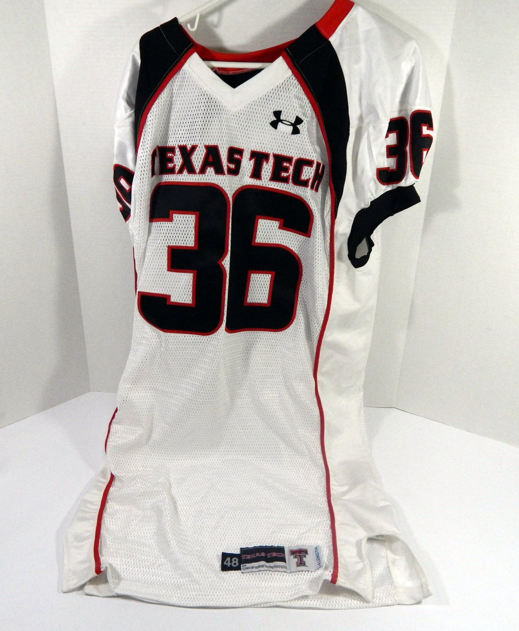 2007-08 Texas Tech Red Raiders #36 Game Used White Jersey NP Rem 48 DP47697 - DP47697