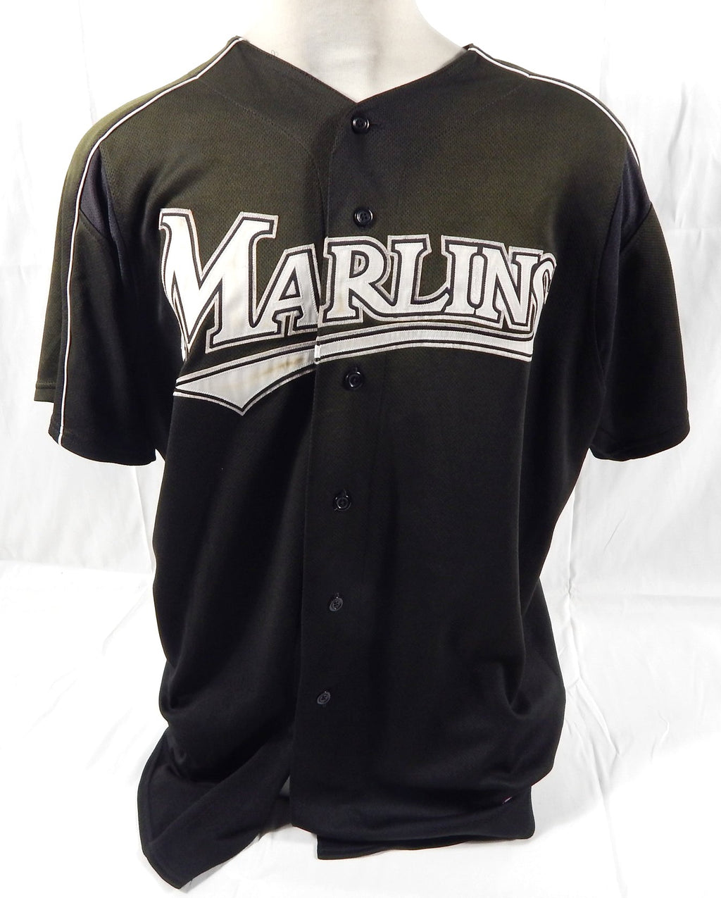 2007 Florida Marlins David Humen #80 Game Used Black Jersey BP ST XL DP64378 - DP64378