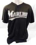 2007 Florida Marlins David Humen #80 Game Used Black Jersey BP ST XL DP64378 - DP64378